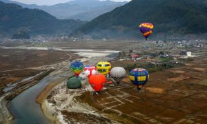 Nepal hosts first hot air balloon festival