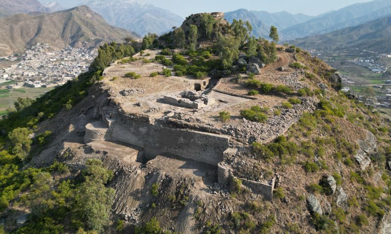 Ghwandai Top, Barikot, Swat, Pakistan, Khyber Pakhtunkhwa, Indo-Greek, Buddhist, Brahmanical
