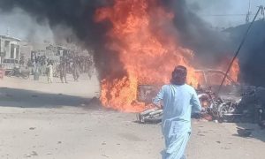 A blast in Balochistan’s Khuzdar on Wednesday