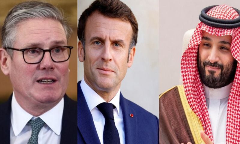 Saudi Arabia, Crown Prince, Macron, British, Prime Minister, Gaza, Israel,