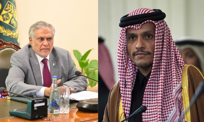Pakistan, Qatar, Pahalgam, India, Government, Ishaq Dar, Khawaja Asif, Prime Minister, Sheikh Mohammed bin Abdulrahman Al-Thani, Kashmir