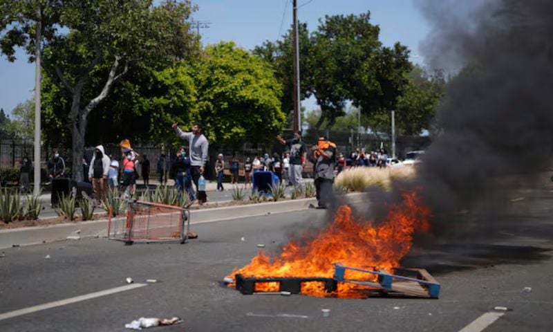 Los Angeles, Donald Trump, Migrants, US, America, Protests, Riots,