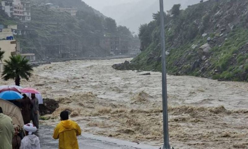 Swat River, Flash Floods, Monsoon Rains, Glacial Melt, Summer, PMD, Met Office, Swat Valley