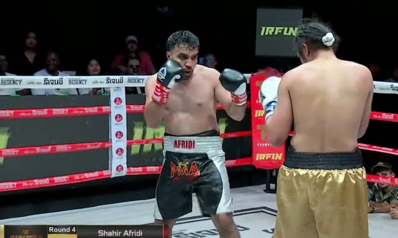 Shaheer Afridi, a fighter from Sindh Police