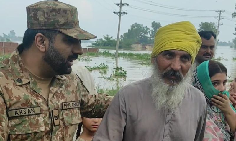 Pakistan Army, Flood, Rescue, Relief, Punjab, Sialkot, Narowal, Kartarpur Corridor, Rains