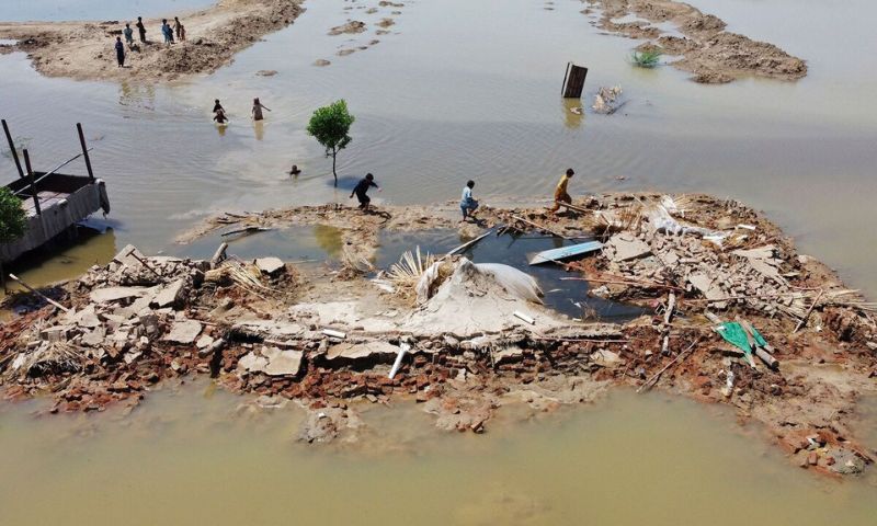 Pakistan Flood Damages, Floods, damage, relief, Saudi, US, OCHA, IMF, Pakistan
