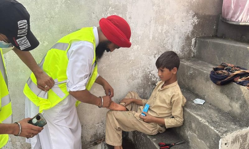 Sikh Community, Buner, Flood Relief, Pakistan, Khyber Pakhtunkhwa, Swat.