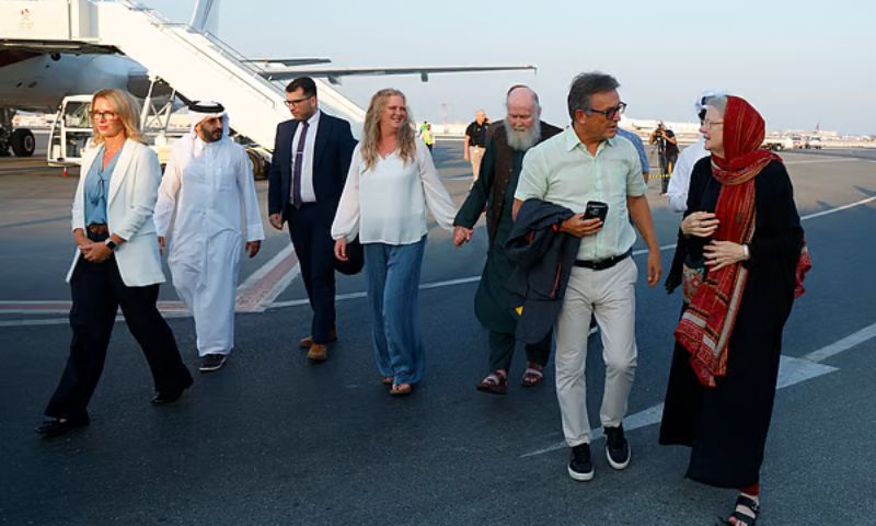 British Couple, UK, London, Qatar, Afghanistan, Taliban, Heathrow, Peter Reynolds, Barbie