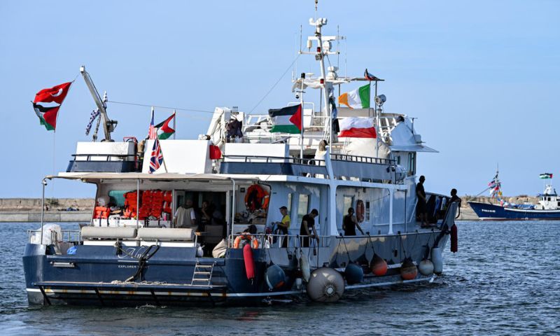 Gaza Aid Flotilla, Gaza City, Israel, Drone Attack, Italy, Palestinians, Famine, UN,