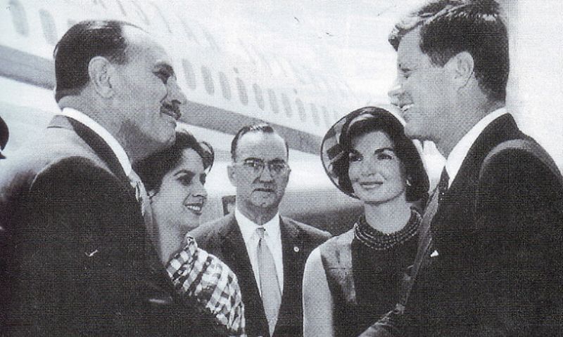 President JFK welcomed President Ayub Khan.