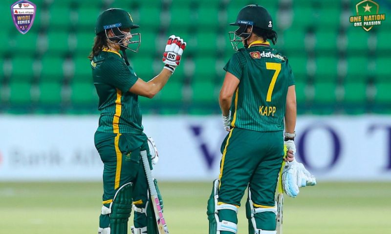 Marizanne Kapp, Sidra Amin, Tazmin Brits, Pakistan Women, South Africa Victory
