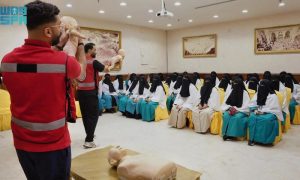 Saudi Arabia, Red Crescent, Grand Mosque, Makkah, CPR