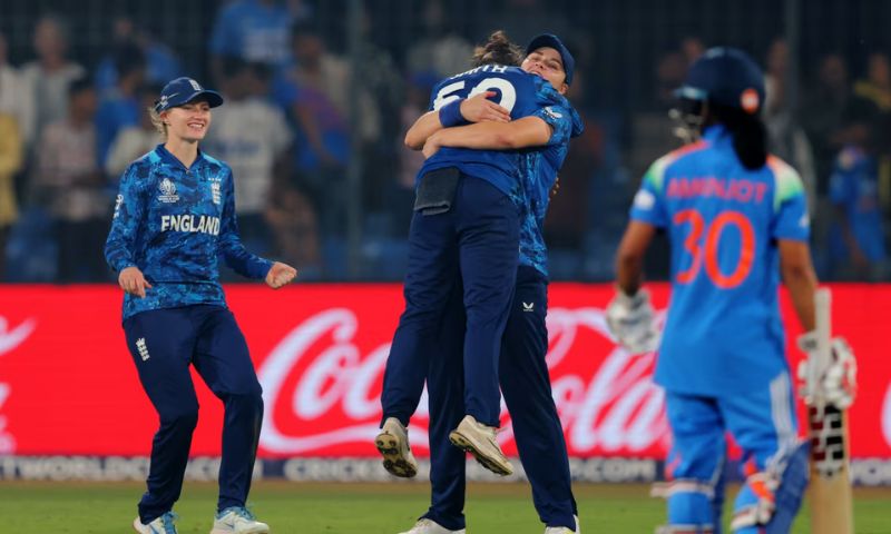 England Edge India in Thriller to Seal Women’s World Cup Semi-Final Spot