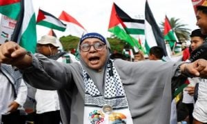 Indonesia, Israeli gymnasts, Gaza conflict, World Artistic Gymnastics Championship, Palestinian statehood, Sports diplomacy