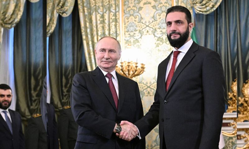 Russia, Syria, Putin, Kremlin, Ahmed al-Sharaa, Bases,