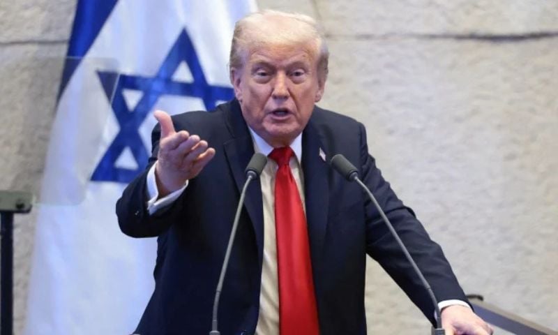 Donald Trump, US, Israeli Parliament, Knesset, MPs Protest, Recognise Palestine,