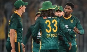 Nqabayomzi Peter, Caught and bowled, ODI record, South Africa, Pakistan, Nandre Burger