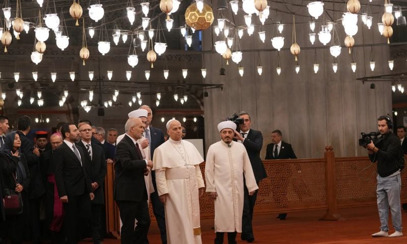 Pope, LeoXIV, BlueMosque, Interfaith, Istanbul, Türkiye, Catholic, Church, Ottoman