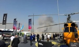 WATCH: The Moment an Indian Fighter Jet Crashes at Dubai Airshow 2025