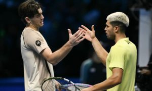 Carlos Alcaraz, victory, Taylor Fritz, ATP Finals