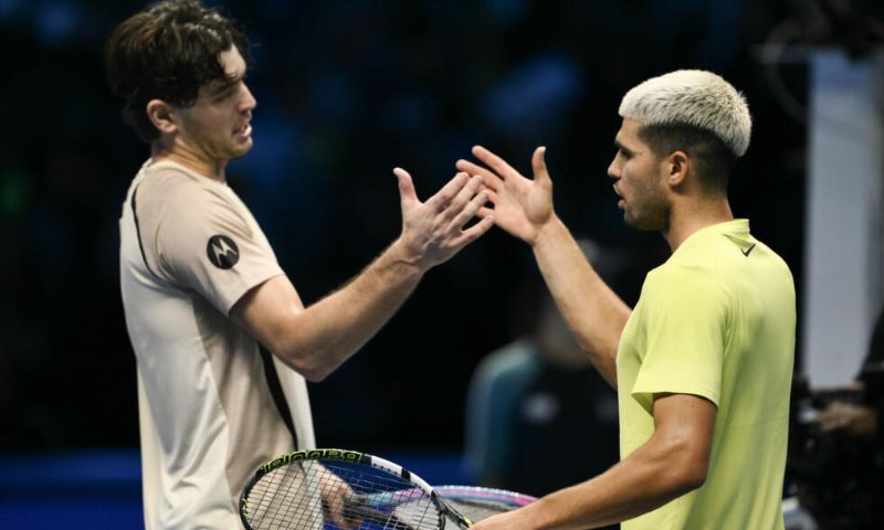 Carlos Alcaraz, victory, Taylor Fritz, ATP Finals