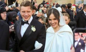Holly Ramsay, Marries, Olympic Swimmer, Adam Peaty, Wedding, British, Bath Abbey,