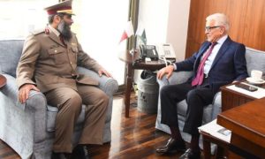 Khawaja Asif on Monday met with Qatar’s Military Attaché, Brigadier General Abdulhadi Mohammed Arhaib Al-Hajri, Pakistan, Qatar Pledge to Strengthen Defence Cooperation