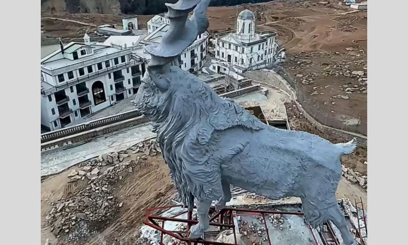 World's Largest, Markhor, Sculpture, Pakistan, Kaghan Valley, Khyber Pakhtunkhwa, Lake Saif-ul-Malook, Batakundi,