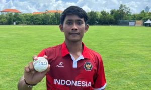 Gede Priandana, Indonesia, cricket, five wickets in an over, world record, T20I, Cambodia