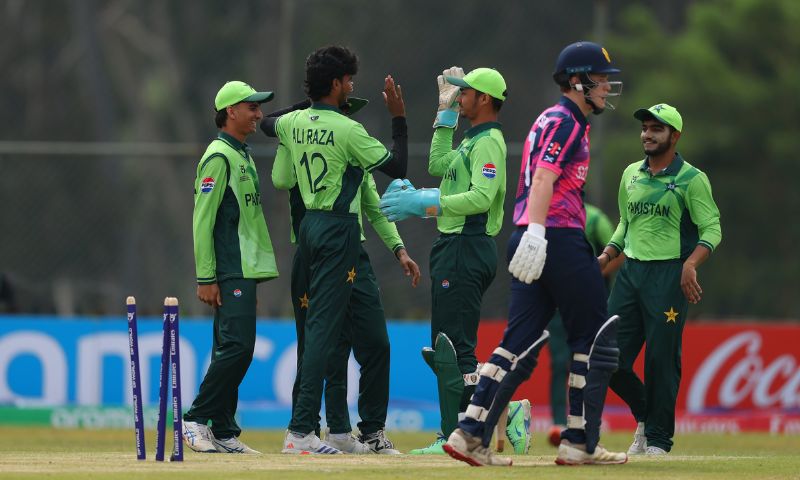 ICC, U19 World Cup, Pakistan U19, Scotland U19, Ali Raza, Bowling Performance, Takashinga Sports Club