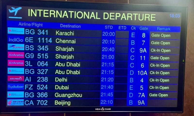 Pakistan and Bangladesh Resume Direct Flights After 14 Years