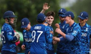 U19 World Cup, England victory, Pakistan collapse, Farhan Yousuf, Caleb Falconer