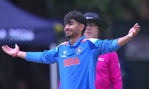 Malhotra’s Spin Seals India’s 18-Run Win over Bangladesh in U19 World Cup