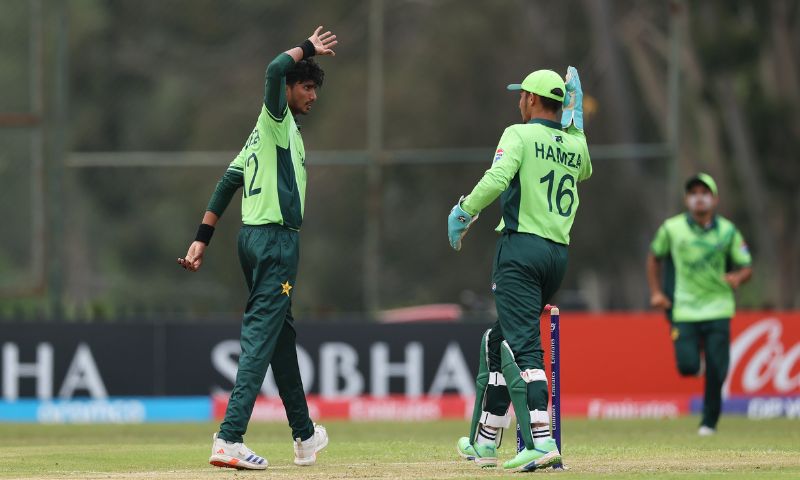 ICC U19, World Cup 2026, Pakistan bowling, England collapse, Caleb Falconer, Ahmed Hussain, Takashinga Sports Club, England,