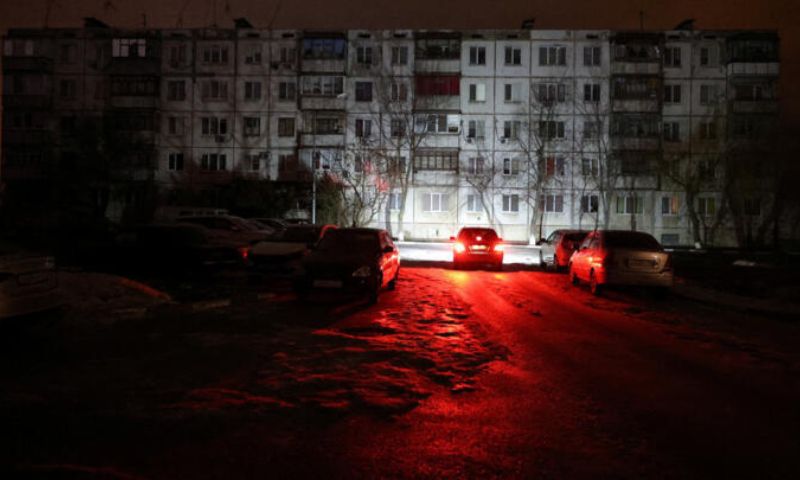 Ukraine Drone Strike Sparks Fire in Russian Oil Depot