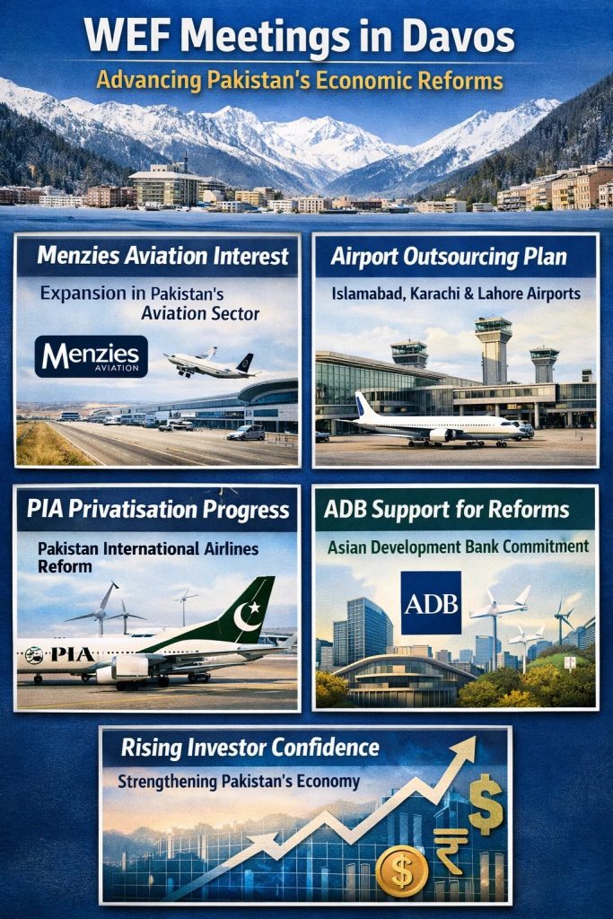 Pakistan, World Economic Forum, WEF, ADB, PIA, Menzies Aviation,