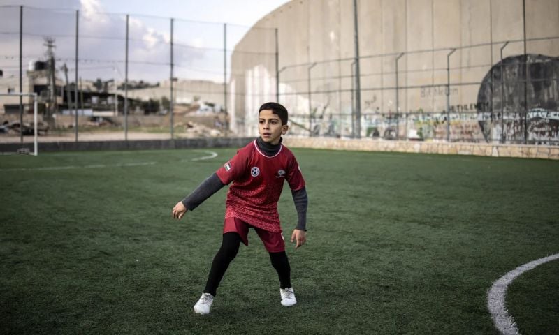 West Bank, Displacement, Aida Refugee Camp, Demolition Order, Soccer Field, International Community