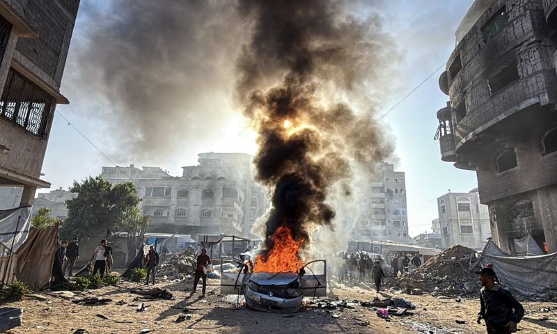 Israeli Strikes Kill at Least 12 in Gaza as Ceasefire Strains
