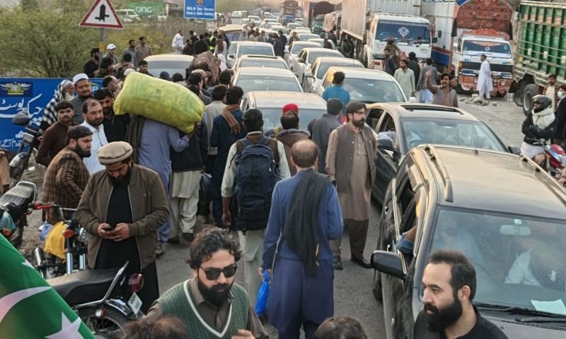 PTI, Road Blockade, Khyber Pakhtunkhwa, Trade, Motorway, Swabi, Pakistan,