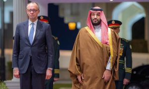 Germany's Merz meets Saudi crown prince on first leg of Gulf tour