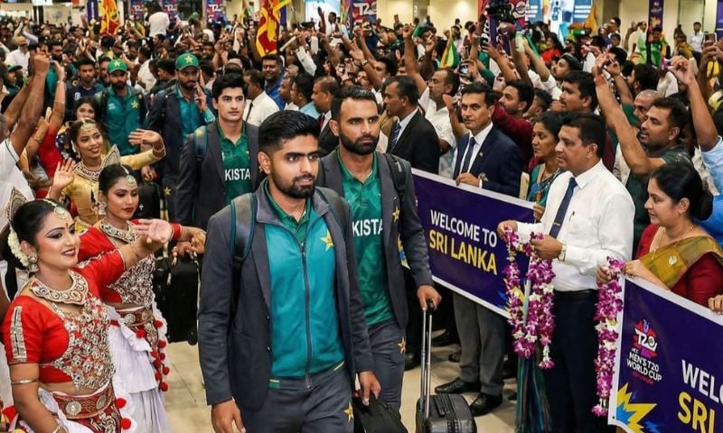 WATCH: Pakistan Cricket Team Arrive in Colombo for T20 World Cup