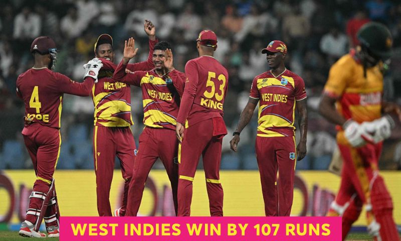 West Indies Demolish Zimbabwe by 107 Runs in T20 World Cup Clash