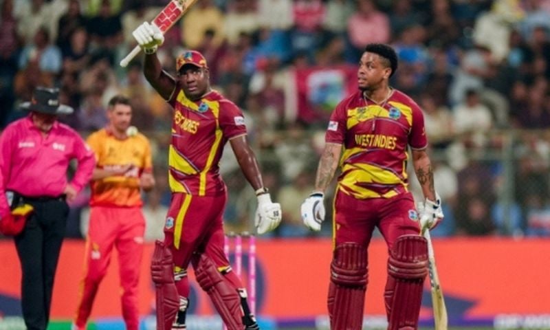 West Indies Post Record 254 Against Zimbabwe in T20 World Cup Clash