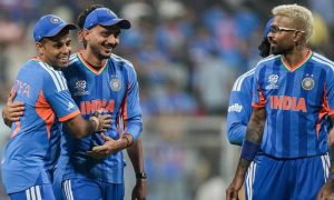 Ishan Kishan, Hardik Pandya, Gerhard Erasmus, India vs Namibia T20 World Cup 2026