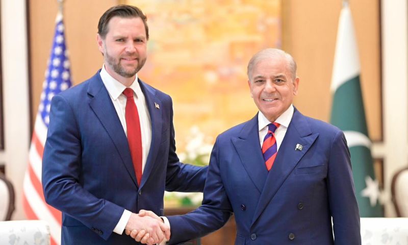 WATCH: Prime Minister Muhammad Shehbaz Sharif held a meeting with JD Vance, Vice President of the United States