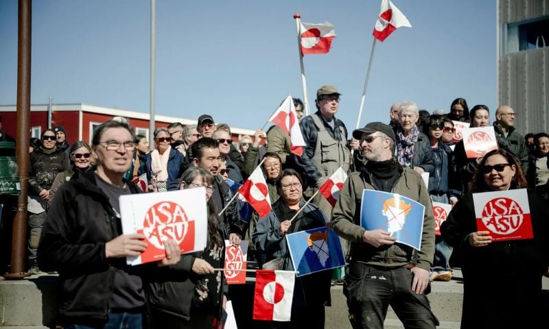 'Go Home USA': Greenlanders rally against new US consulate in Nuuk