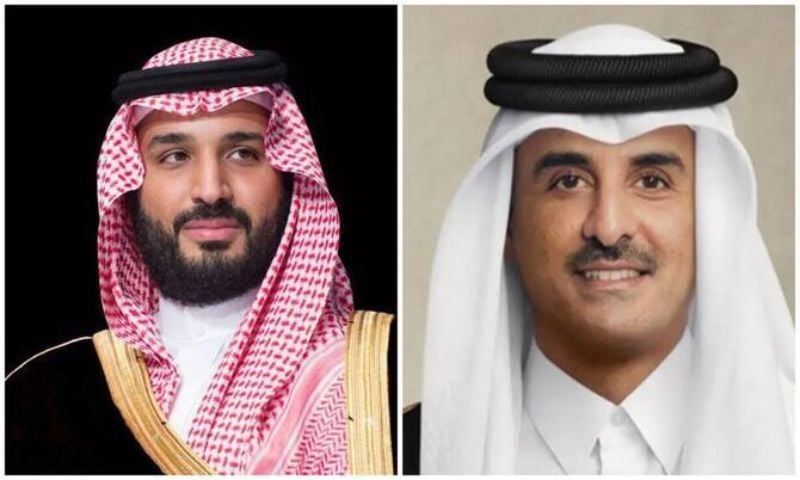 Saudi Crown Prince, Qatari Amir Discuss Regional Developments