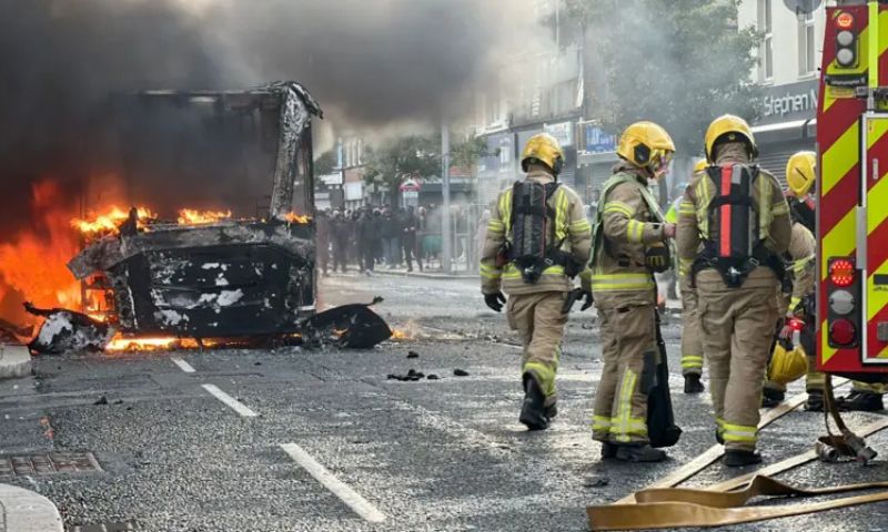 Protests Turn Violent in Northern Ireland After Belfast Stabbing Incident