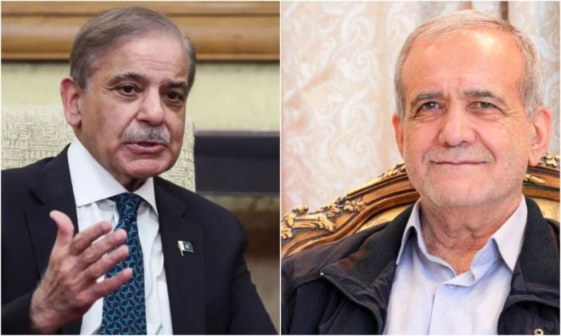 Iran President Pezeshkian Thanks Pakistan for Mediation Role in Call with PM Sharif