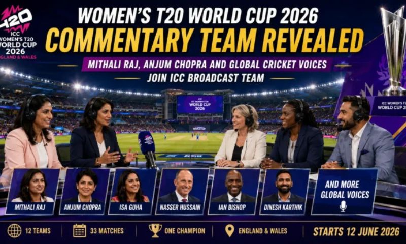 women commentary ICC team reveald canva